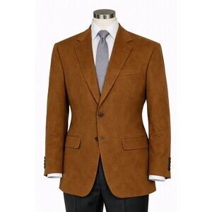 Size-XL Joseph & Lyman 100% Cashmere Blazer Brown 2 Button Mens Sport Coat